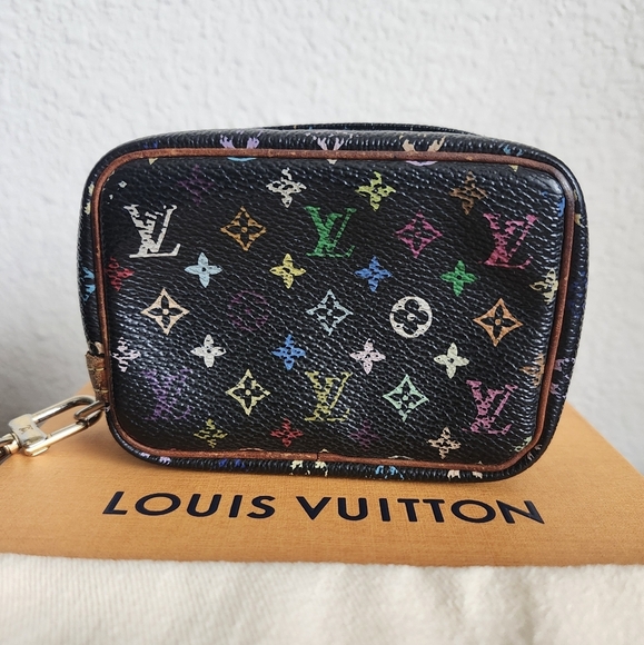Louis Vuitton x Murakami Monogram Multicolor Trousse Wapity Black - Picture 1 of 16